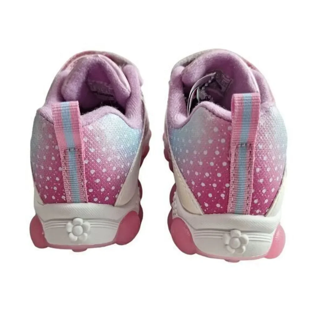 Minnie shoes for girls sneakers with LED light without laces Pink Size 10 (18cms